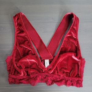3/$20 Auden Red Velvet Bralette